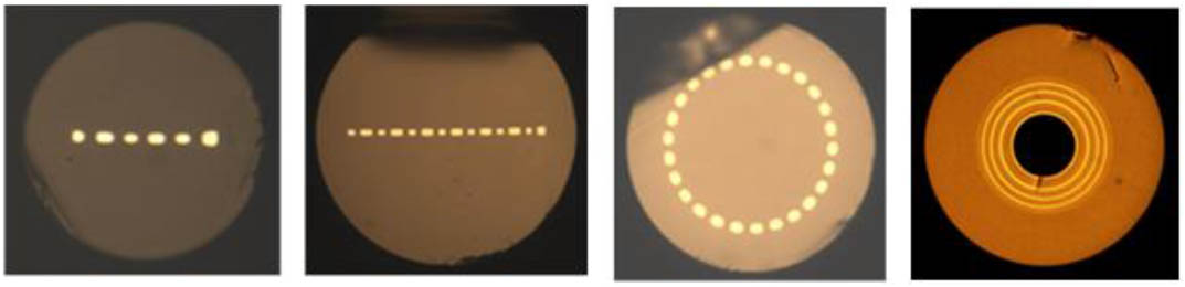 Phase array controlled multi-core fibers.