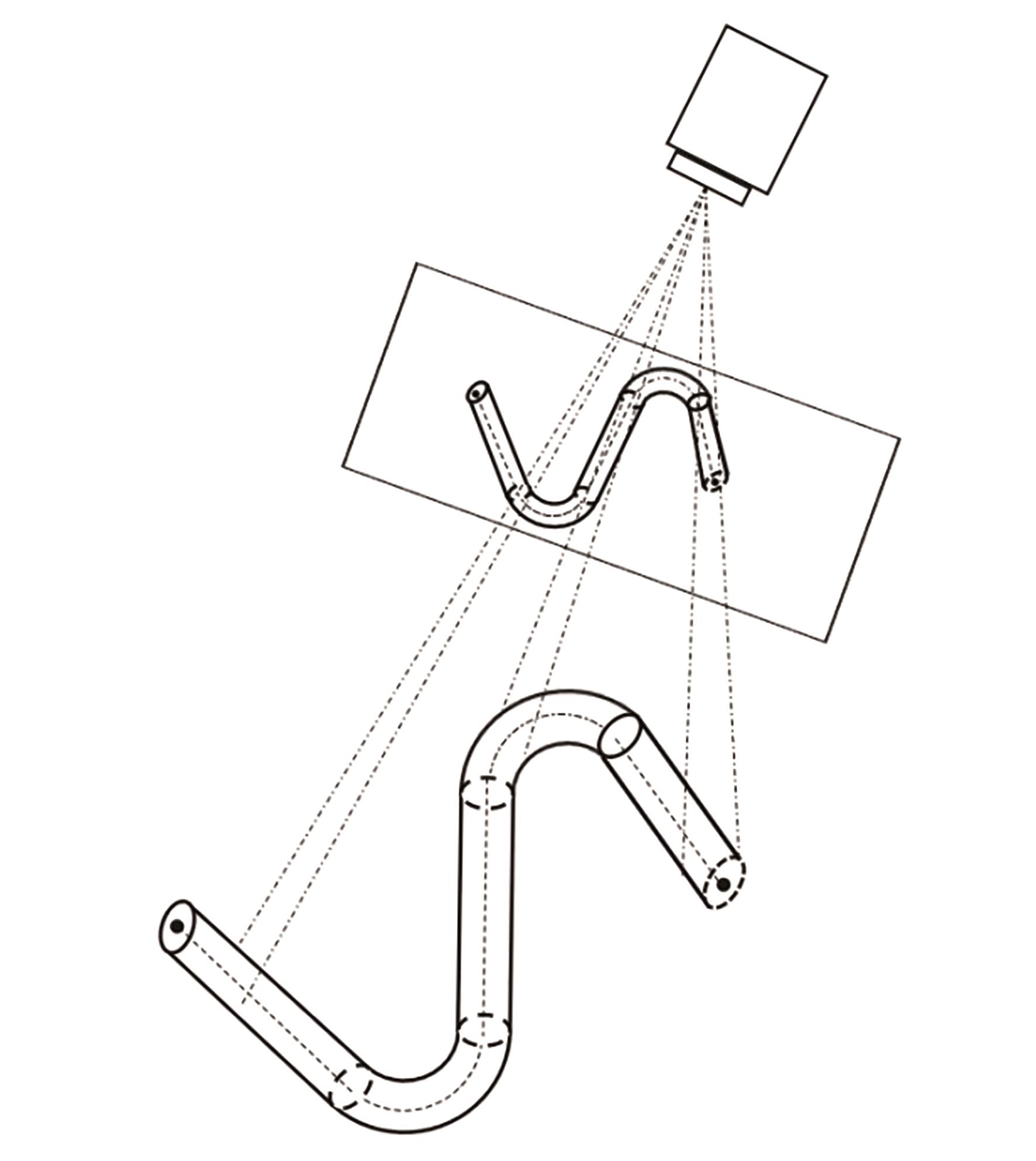管路成像示意图