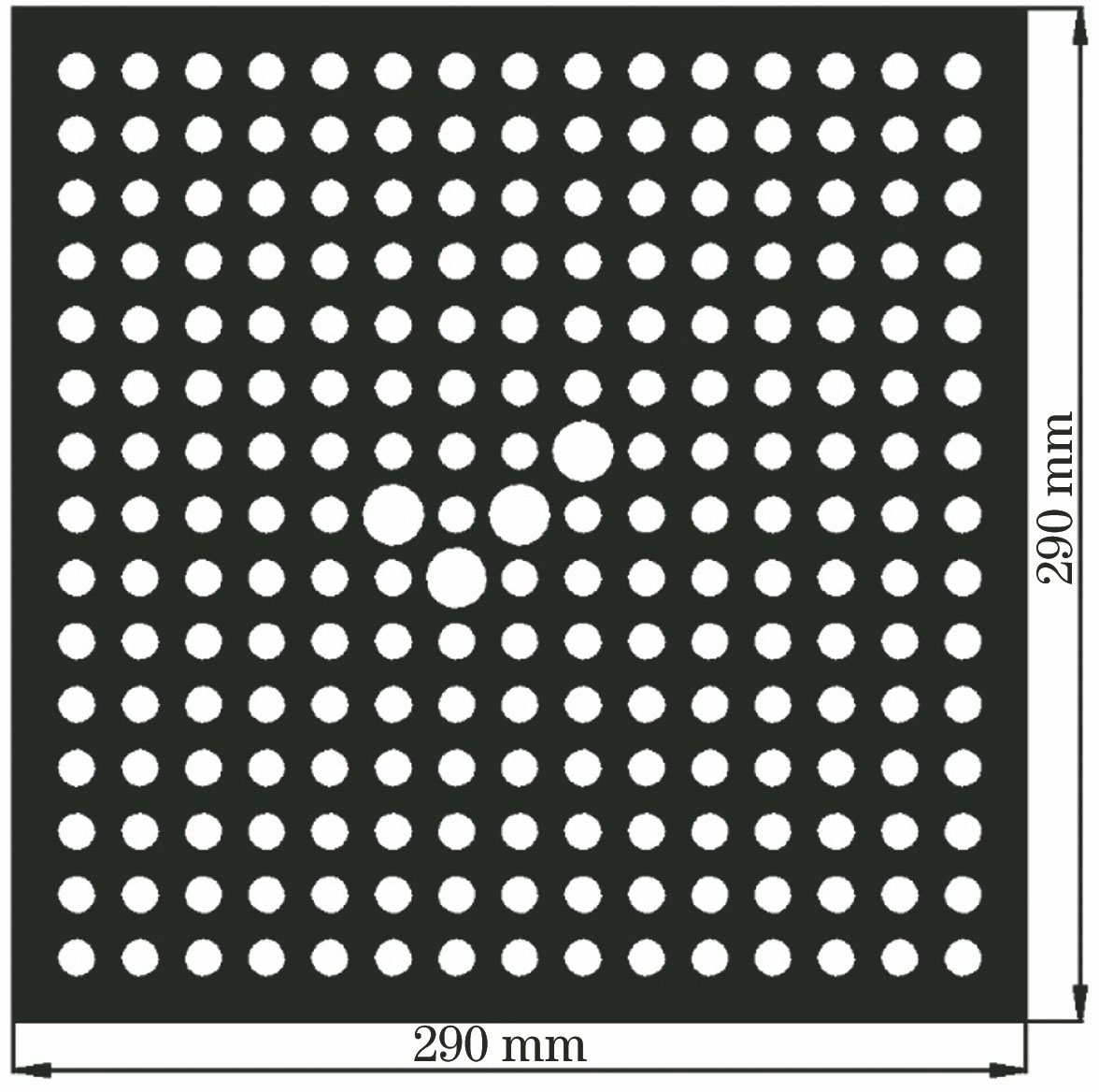 方向性平面圆靶标图案