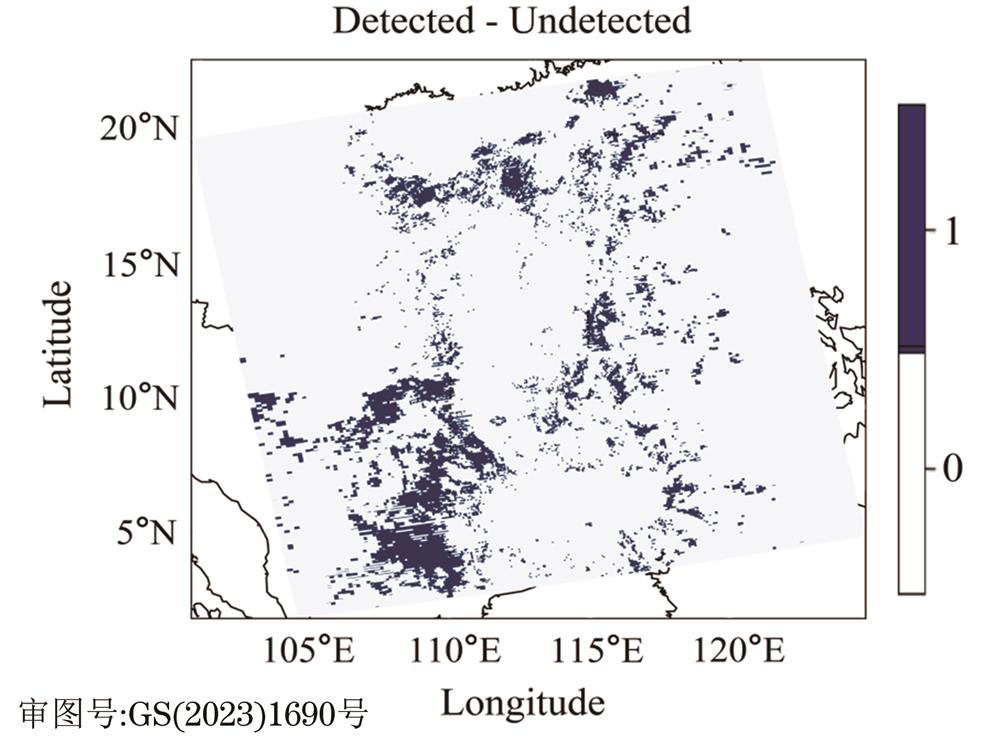 MODIS漏检的部分透明卷云