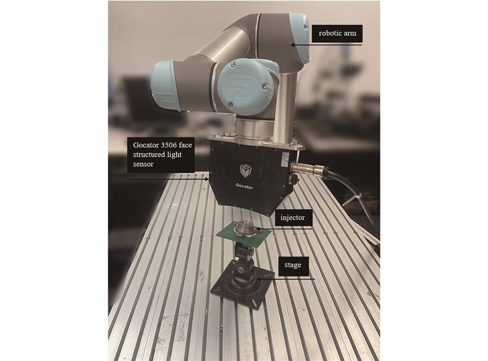 面结构光传感器测量系统