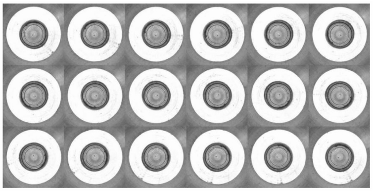 转接螺杆端面图像Face images of the transfer screw