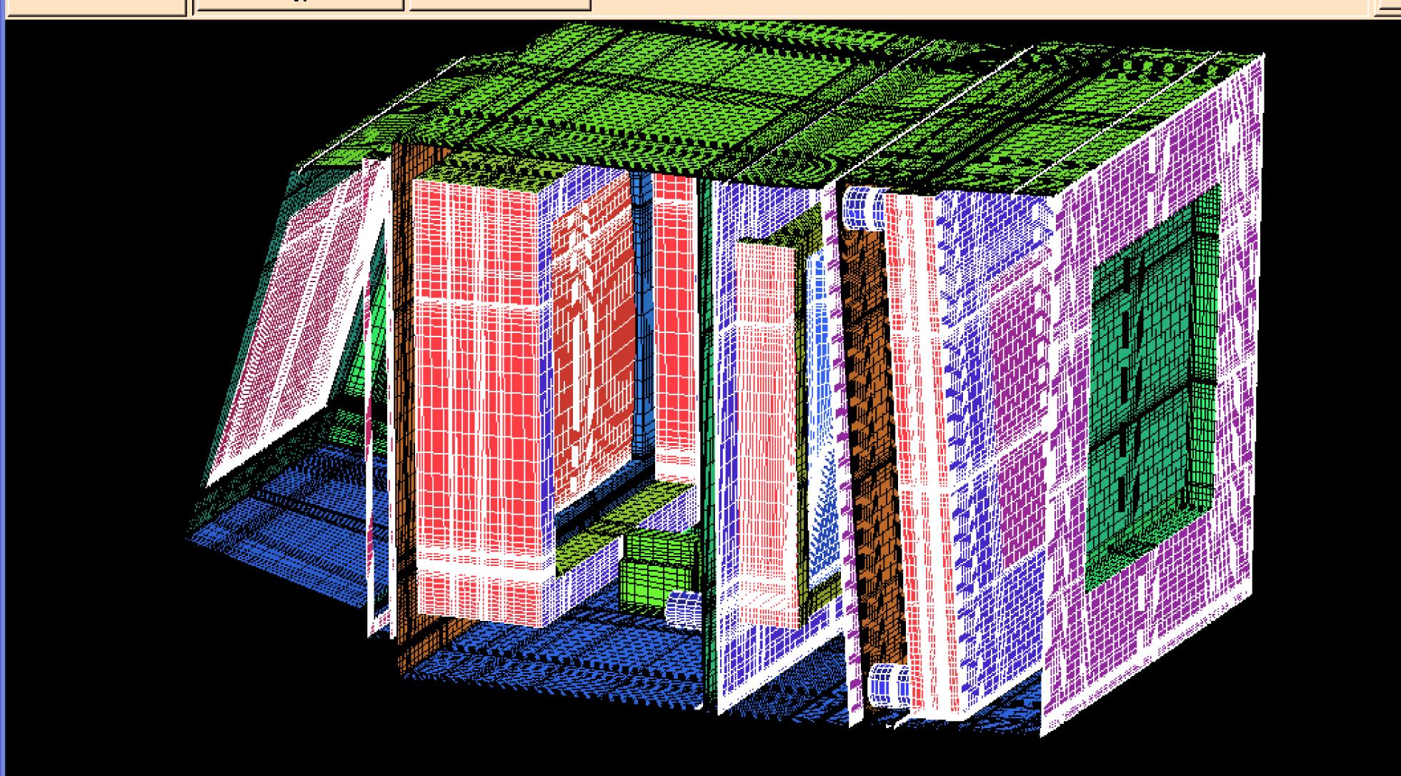 Numerical model of the FOA generated by ICEMCFD.