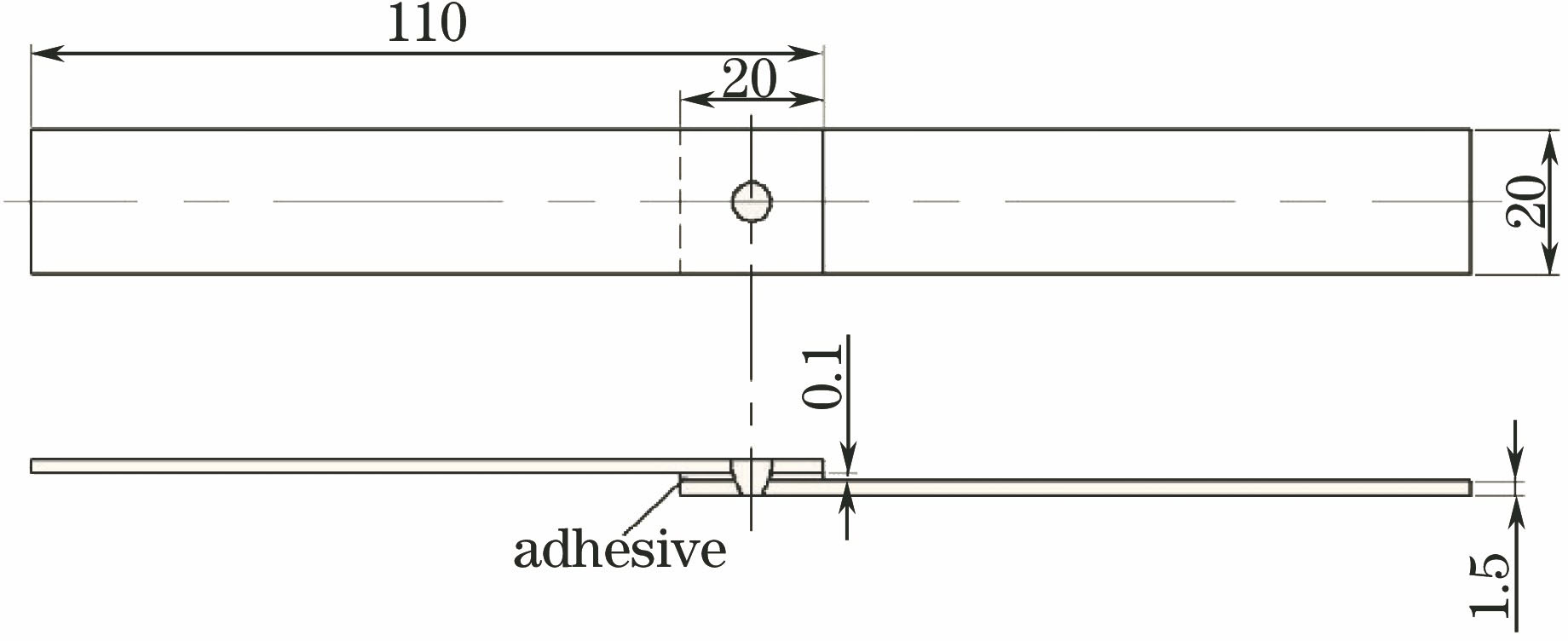 试件搭接示意图