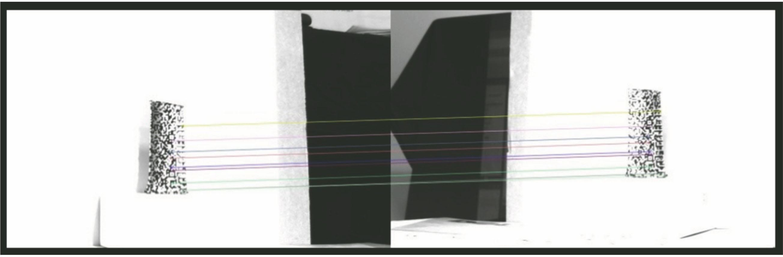 特征点提取与匹配结果