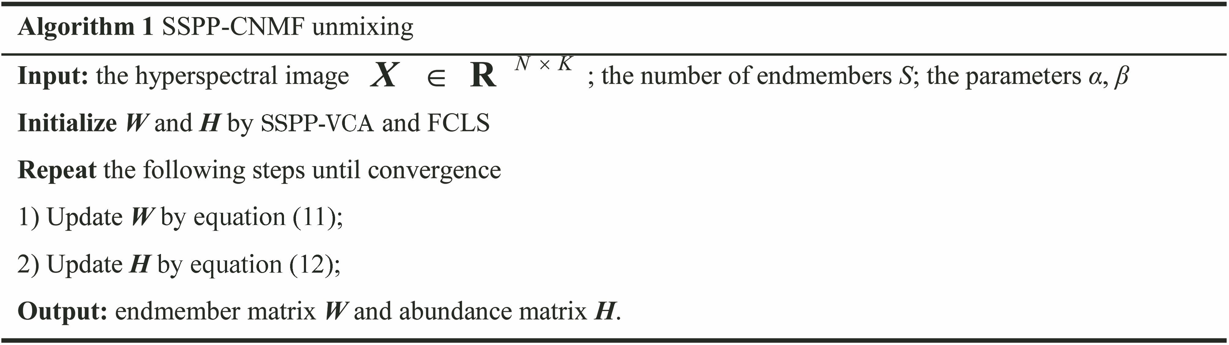 基于约束非负矩阵分解的高光谱图像解混