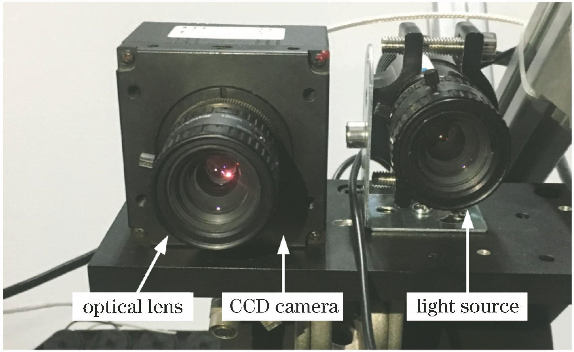 线结构光传感器示意图