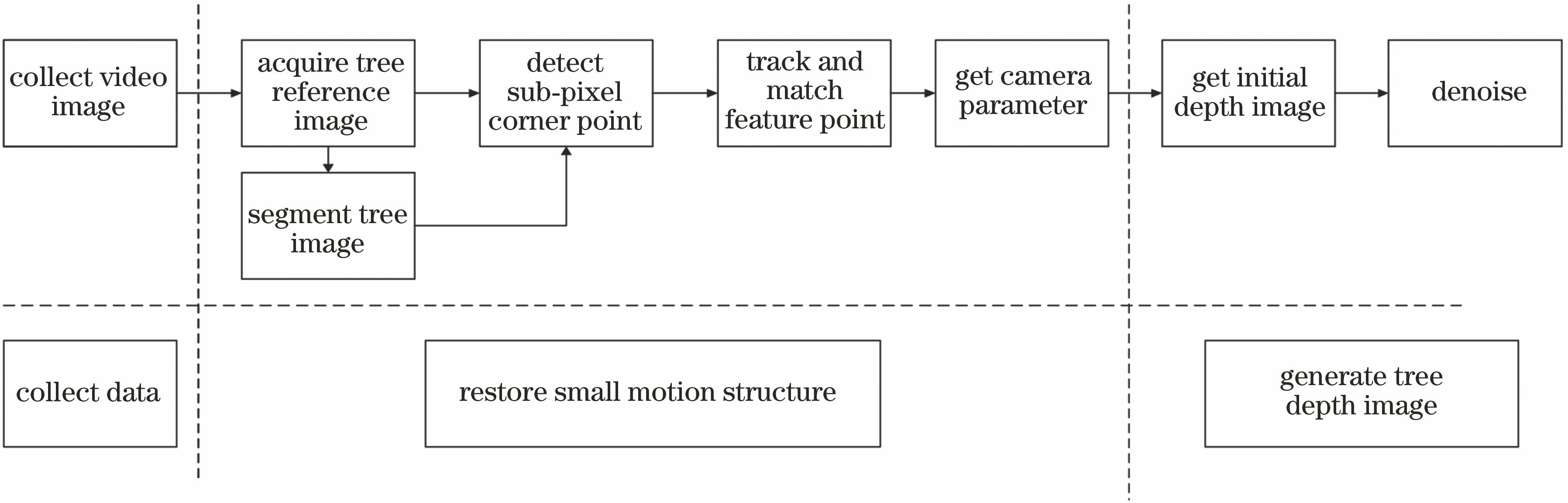 基于短视频图像的立木深度图生成算法