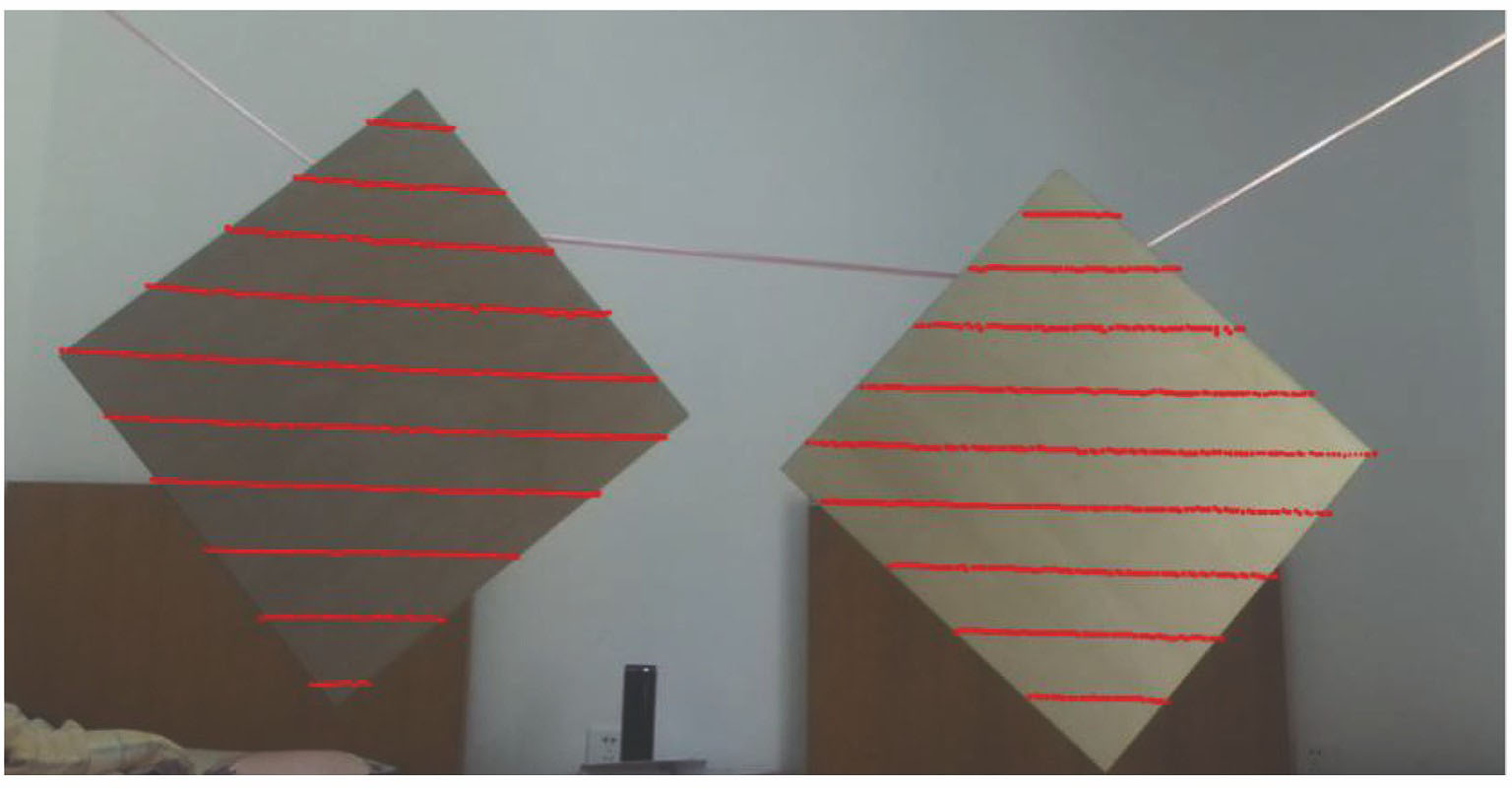 雷达点云重投影结果