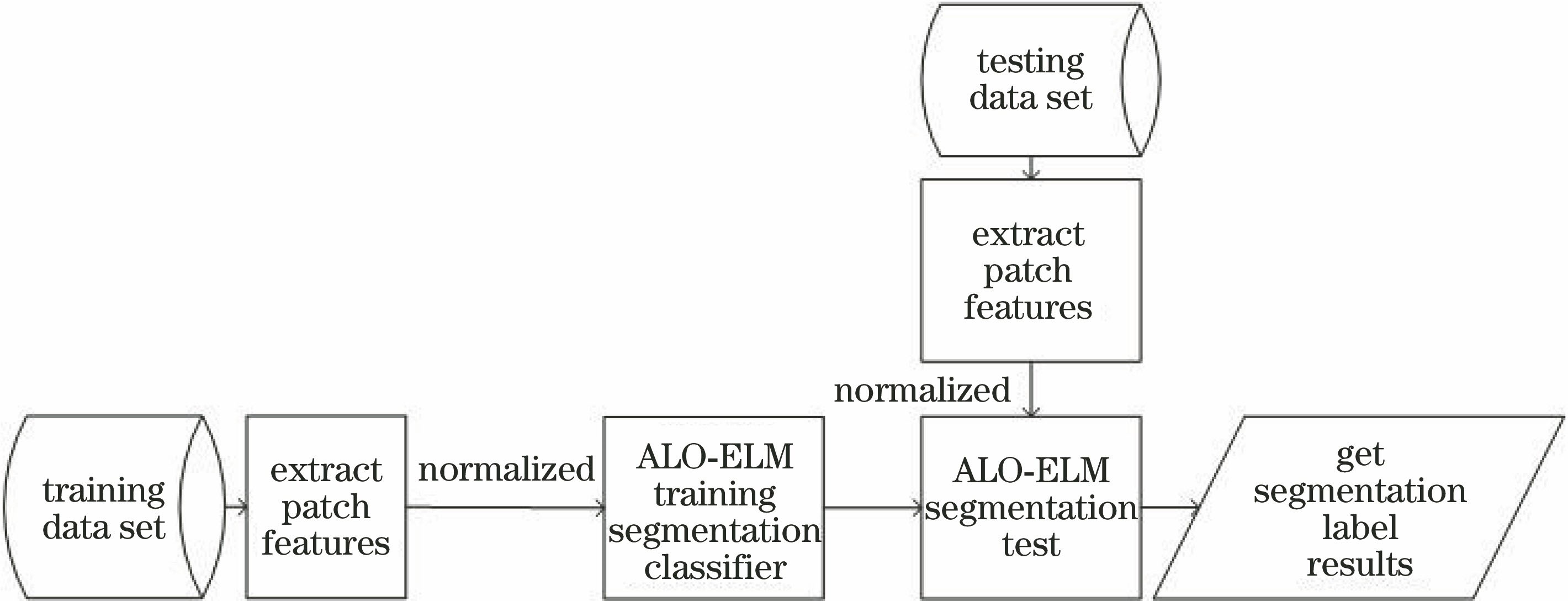 基于蚁狮优化的极限学习机的网格分割方法