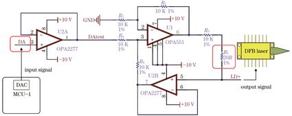 激光器驱动电路的原理图