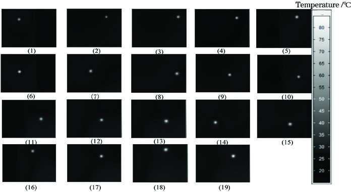 缺陷处的红外图像