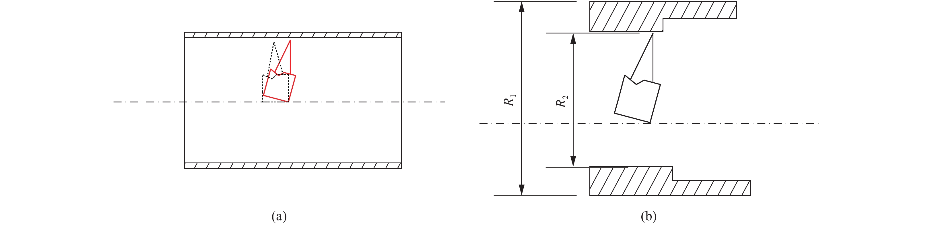 Schematic diagram of laser displacement sensor installation error and correction