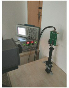 光斑偏移量测量实验装置图