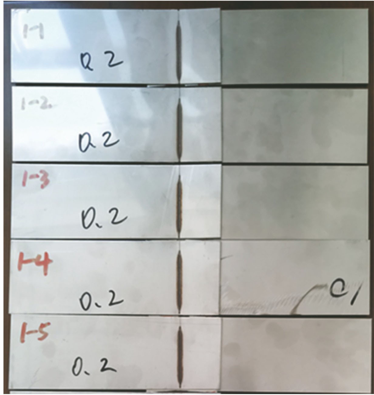 激光焊接头试件