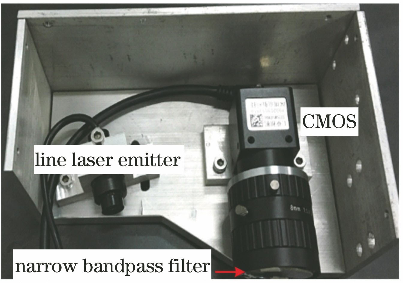 激光视觉传感装置实物图