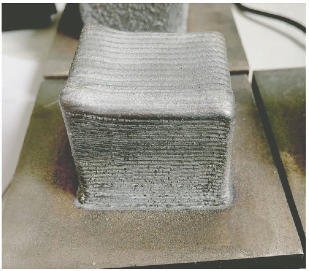 激光熔化沉积纯钛样件