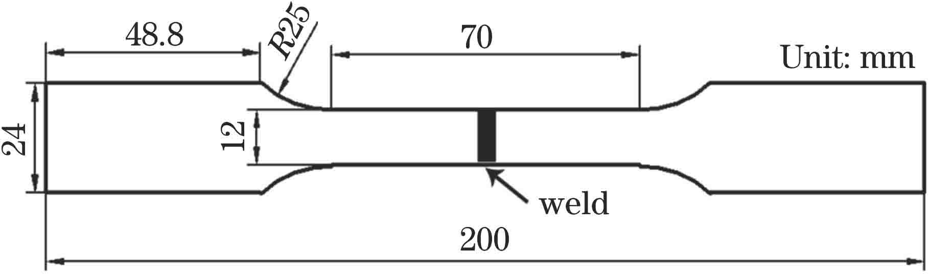 拉伸试样的尺寸