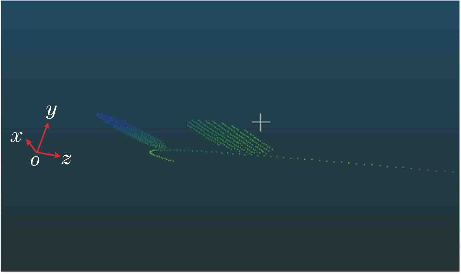 不进行速度补偿点云图