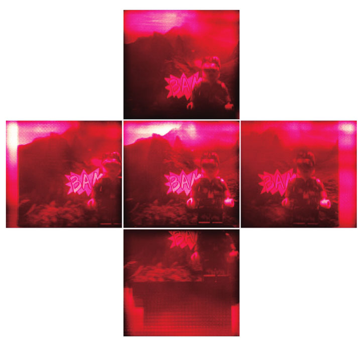 5个视角下的再现像