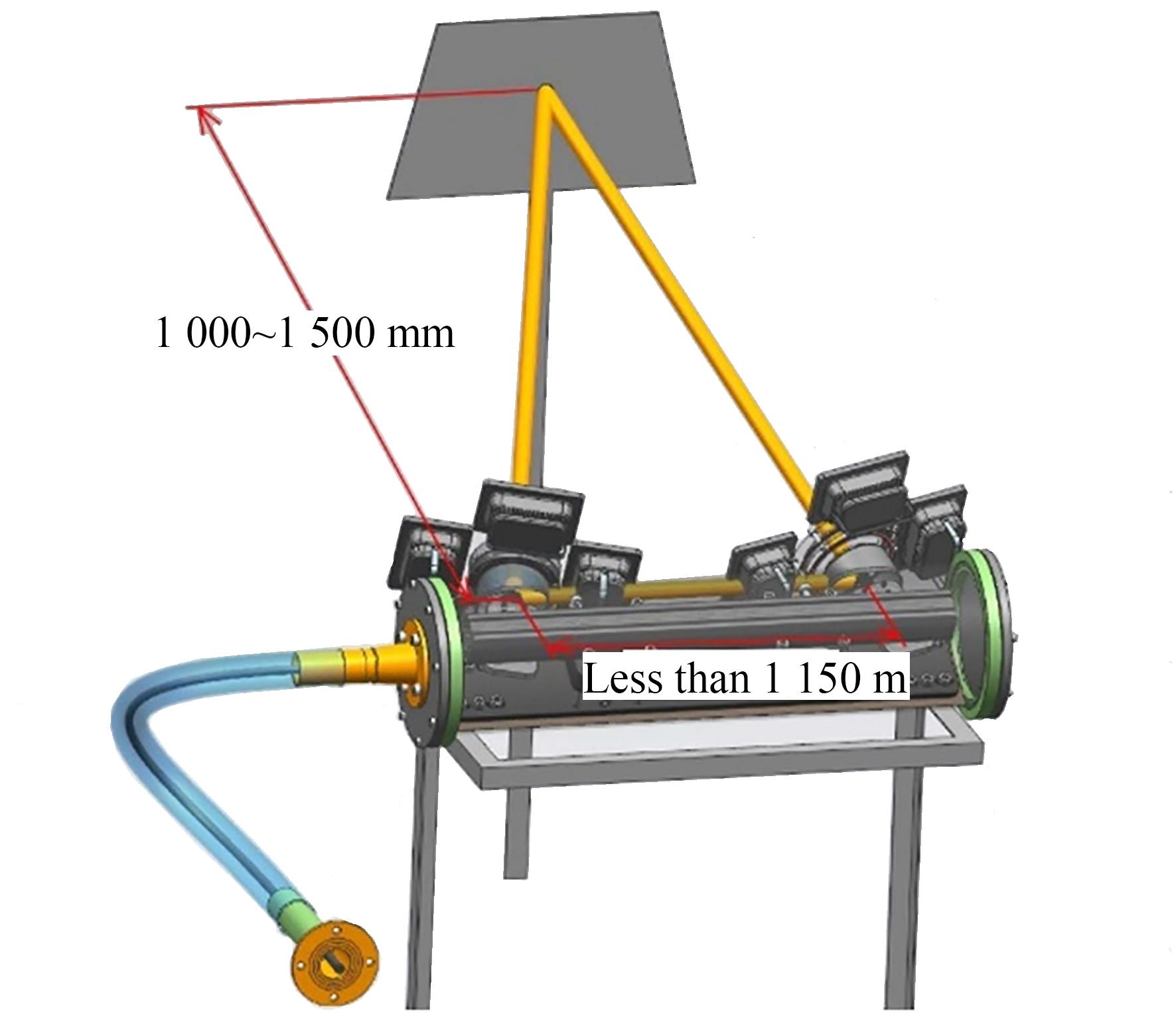 视觉测量系统风洞内的结构尺寸