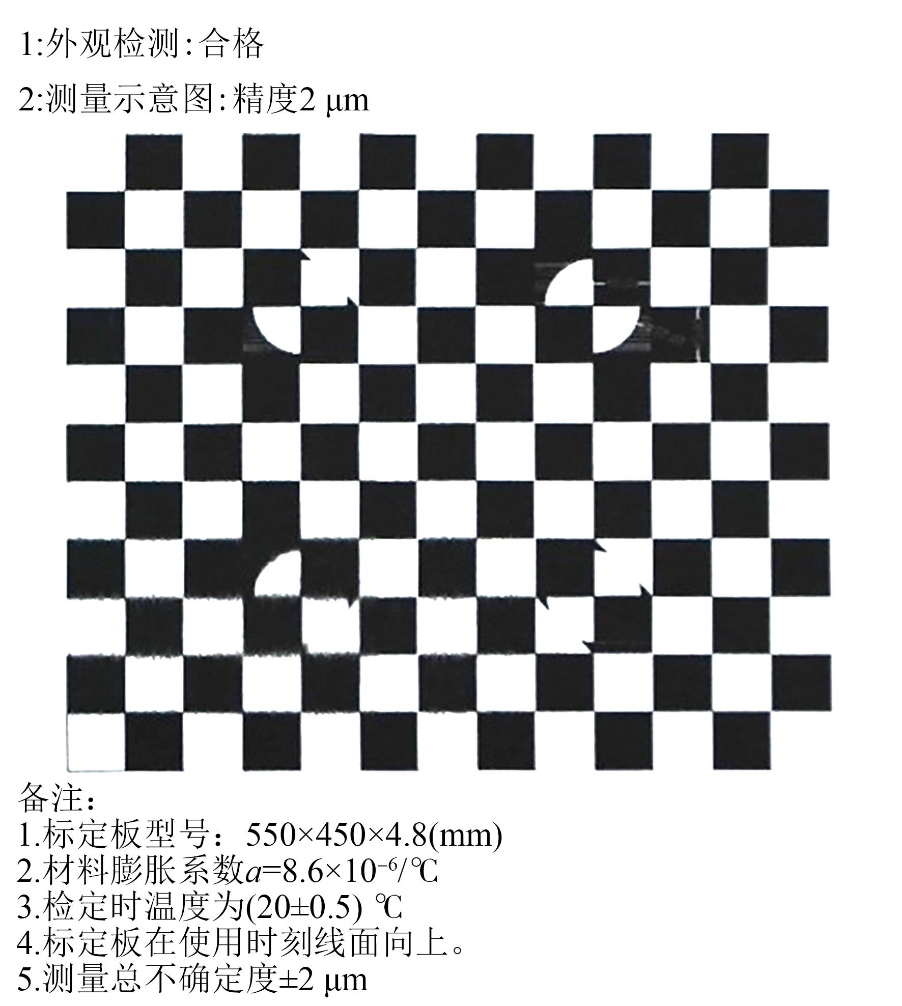 标定板检测结果