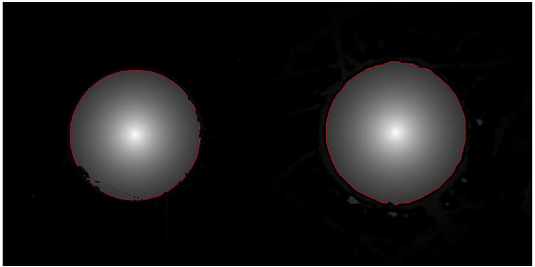 新型数学形态学轮廓提取方法的检测结果