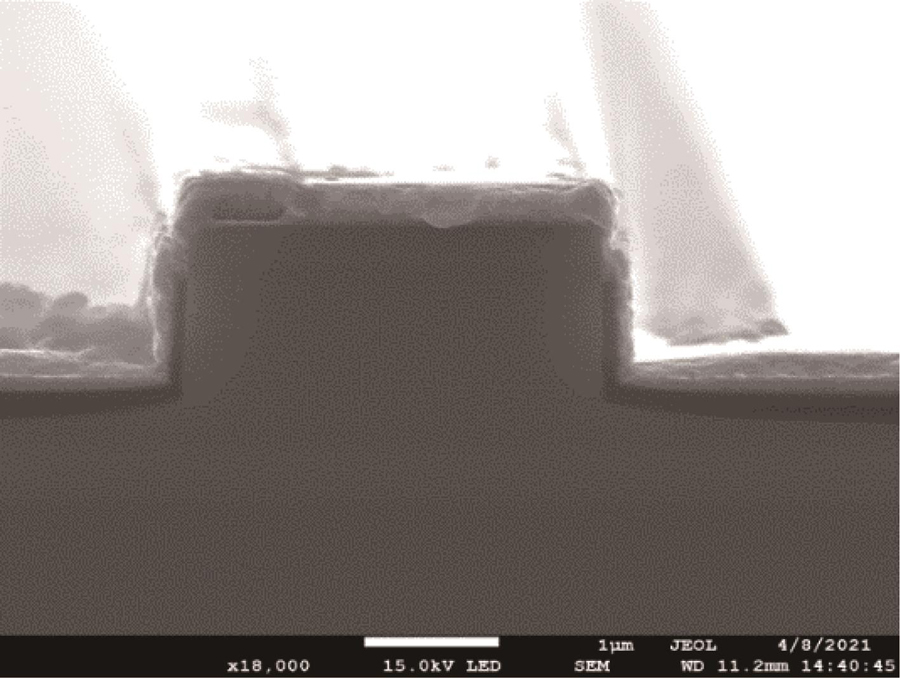 GaAs基InAs量子点激光器截面SEM图