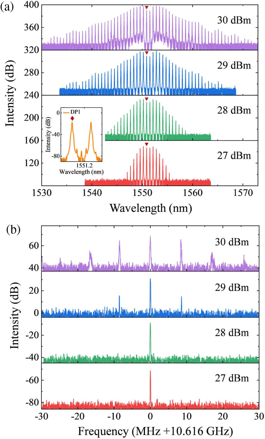 Dual-comb source with a reconfigurable repetition frequency