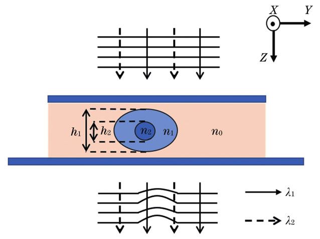 双波长测量法示意图